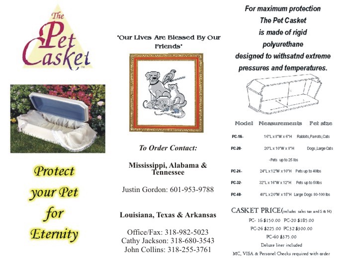 Private Pet Cremation Caskets